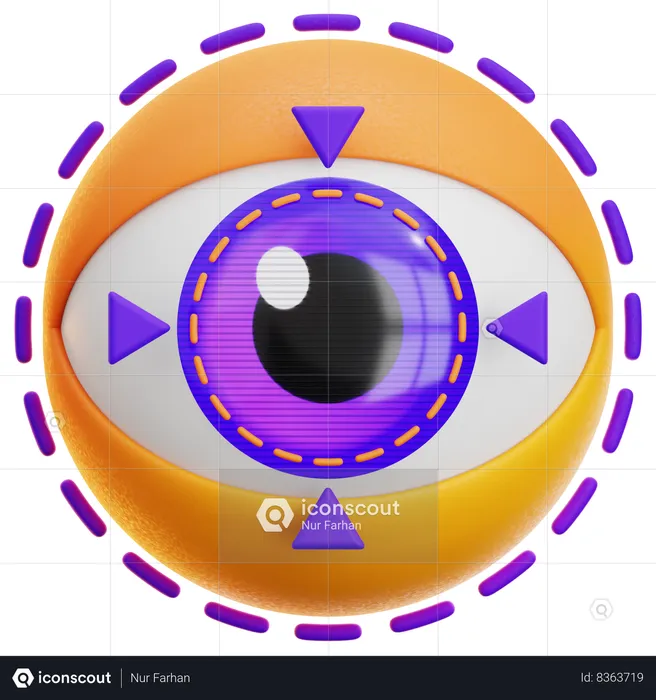 EYE SCANNER  3D Icon