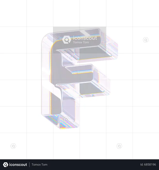 F  3D Icon