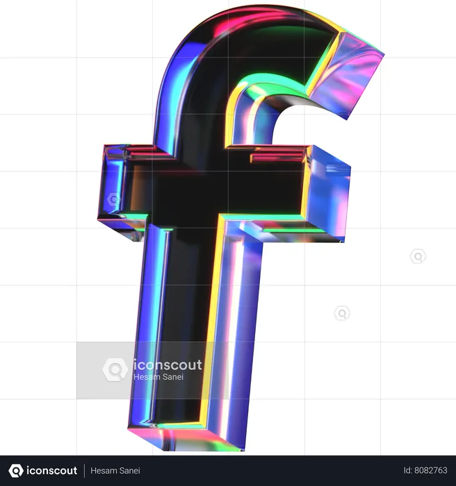 F Letter  3D Icon