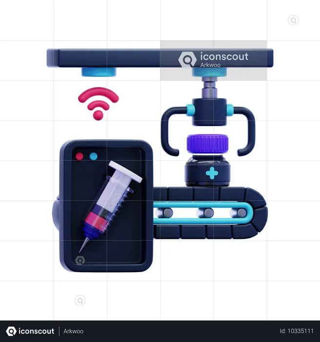 Fabrication de médicaments  3D Icon