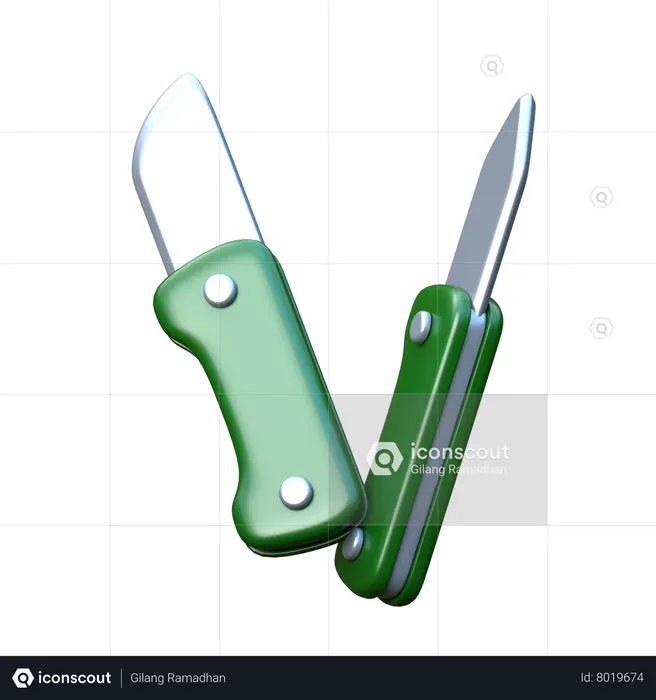 Faca  3D Icon