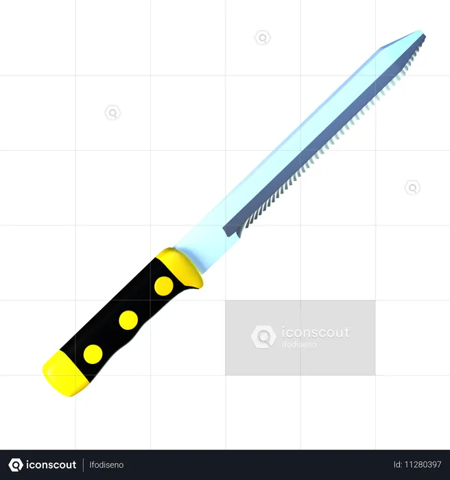 Faca de pão  3D Icon