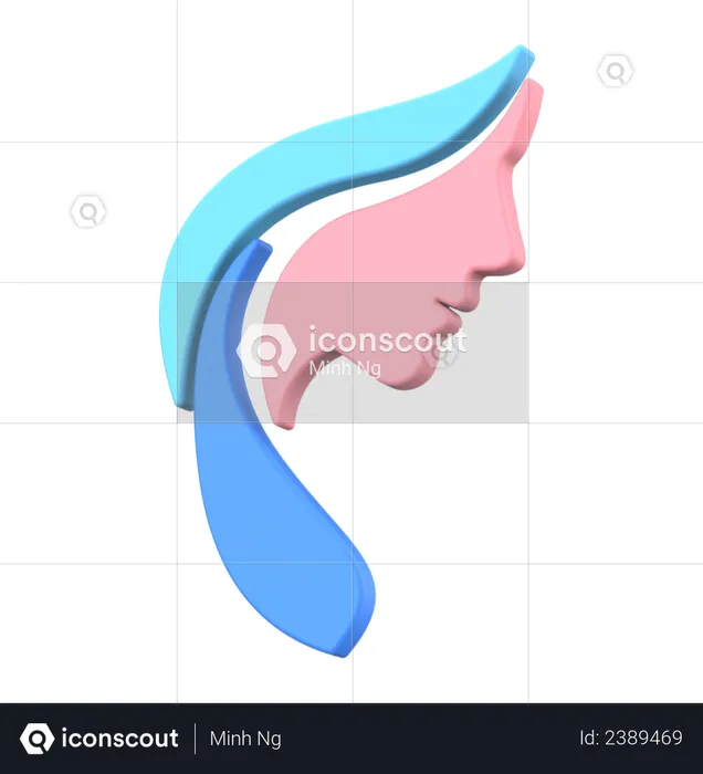 Face  3D Illustration