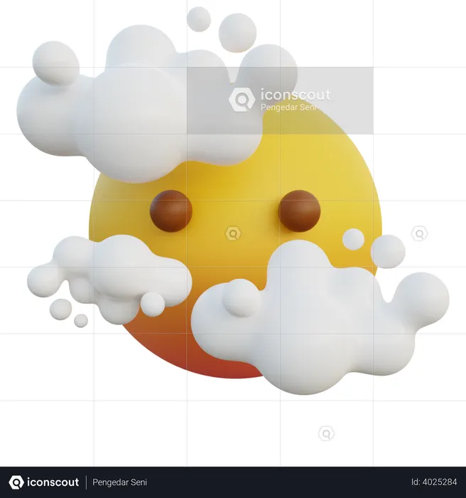 Face clouds Emoji 3D Emoji
