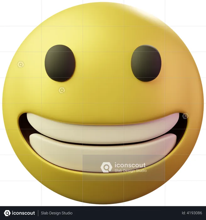 Face Happy Emoji 3D Emoji