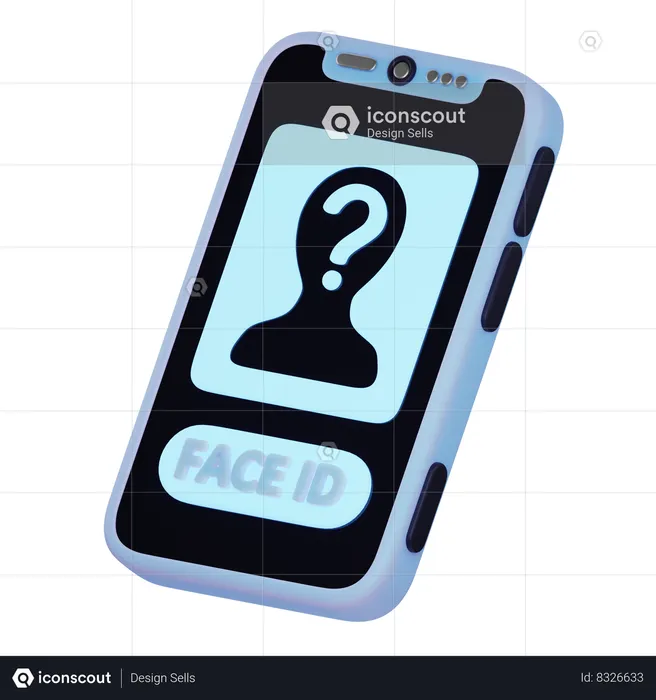 Face Id  3D Icon