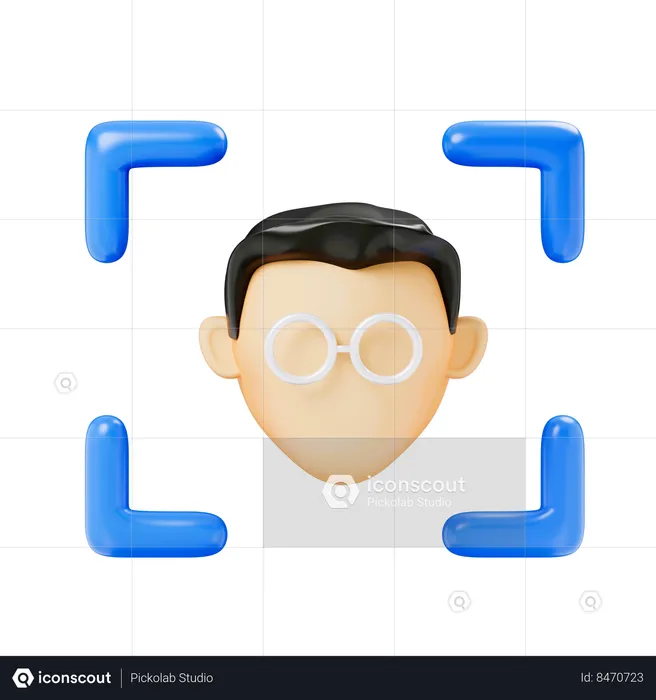 Face lock  3D Icon