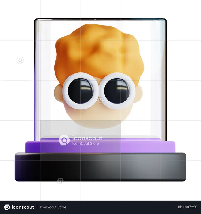 Face Recognition  3D Icon