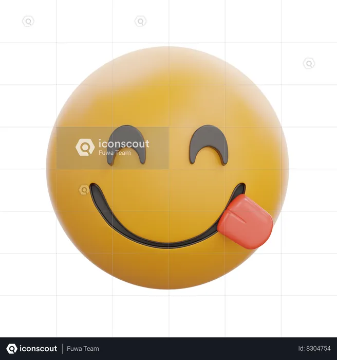 Face Savoring Food Emoji 3D Icon