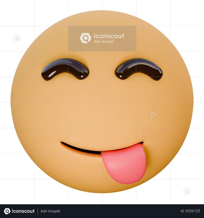 Face savoring food Emoji 3D Icon