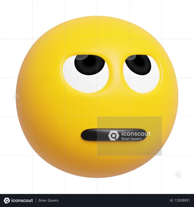 Face with Rolling Eyes Emoji Emoji 3D Icon