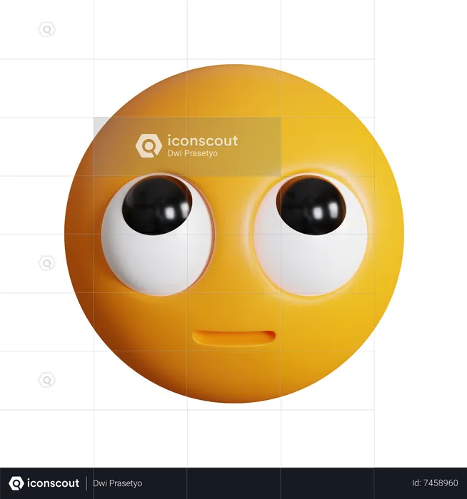 Face With Rooling Eyes Emoji 3D Icon