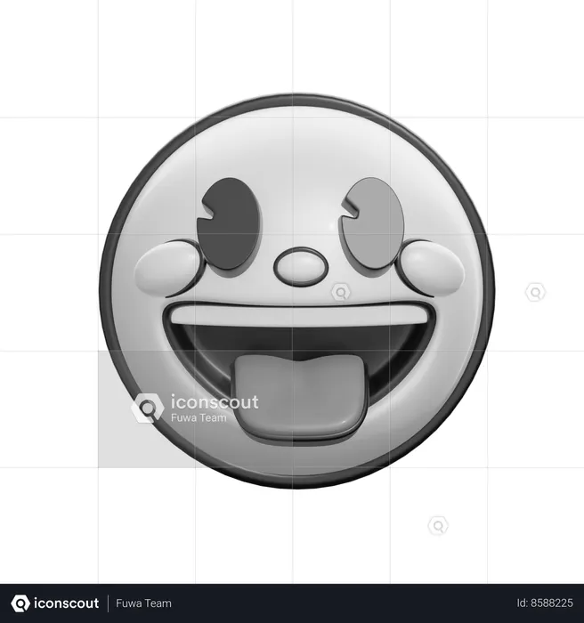 Face With Tongue Emoji 3D Icon