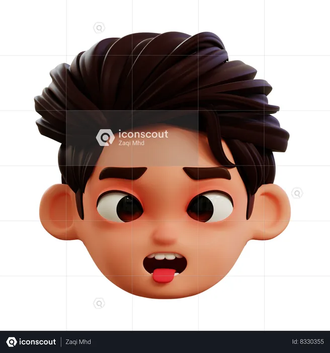 Face With Tongue Emoji Emoji 3D Icon