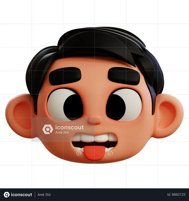 Face With Tongue Emoji Emoji 3D Icon