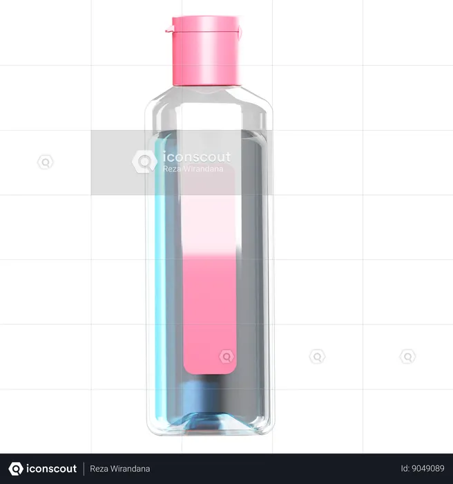 Facial Cleansing Water  3D Icon