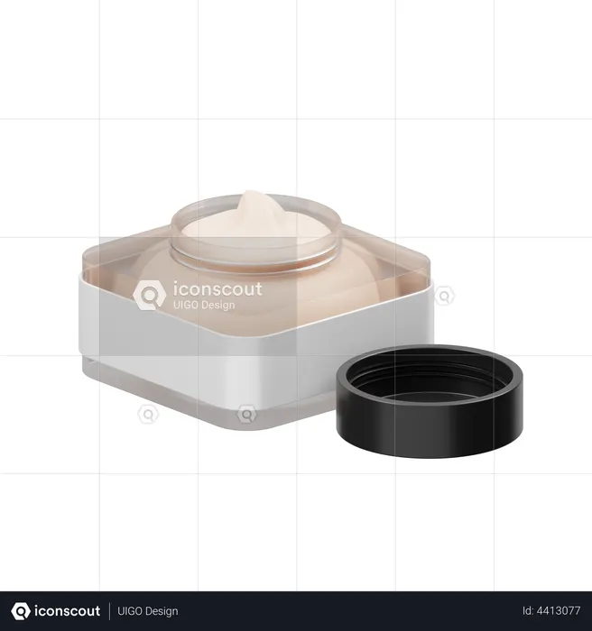 Facial Cream  3D Illustration