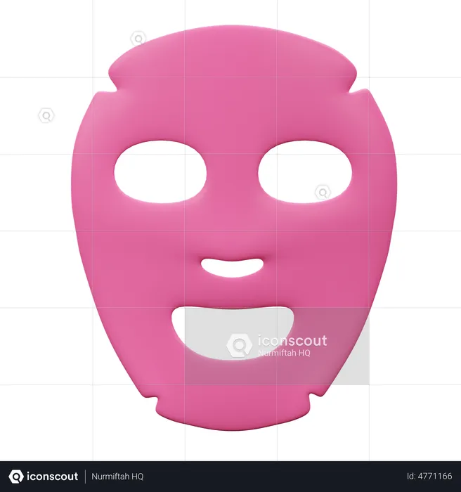 Facial Mask  3D Illustration