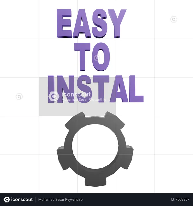 Facile à installer  3D Icon