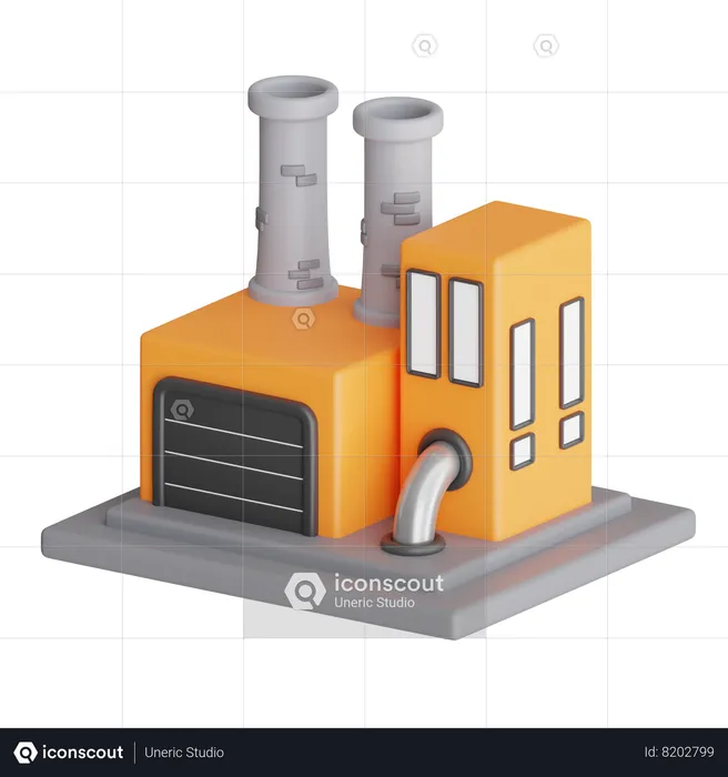 Factory  3D Icon