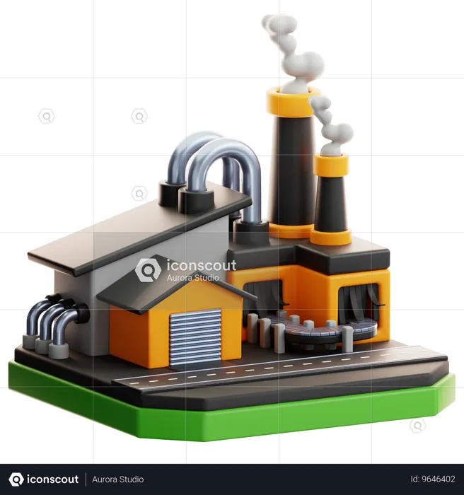 Factory  3D Icon