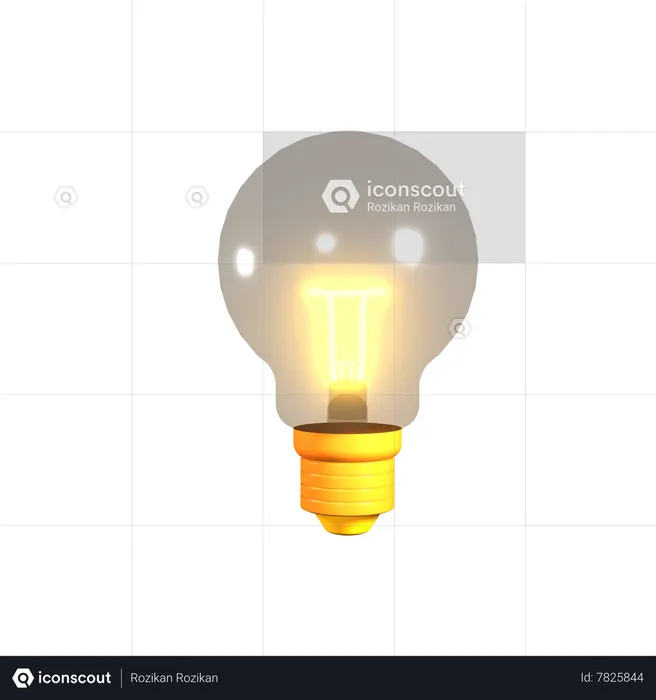 Factory Light Bulb  3D Icon