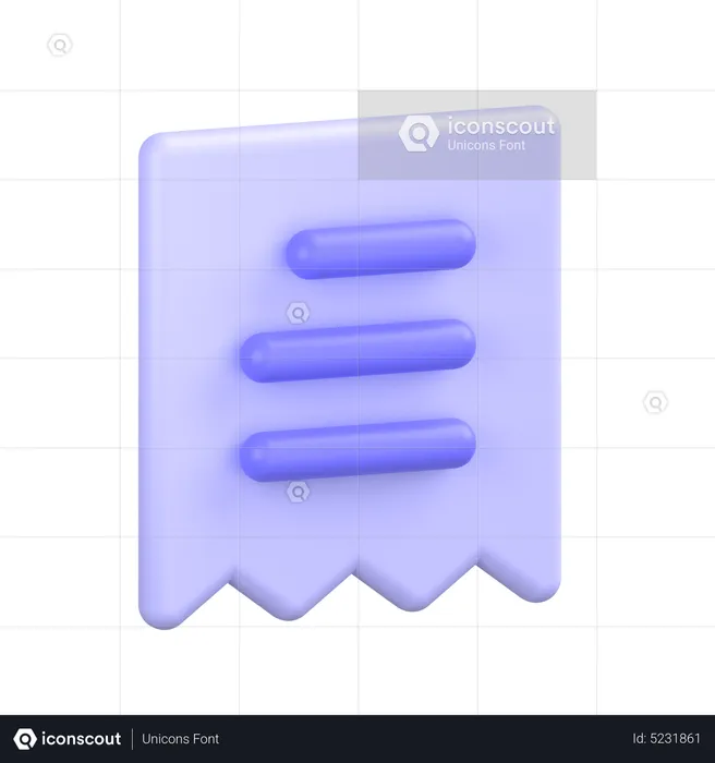 Factura  3D Icon