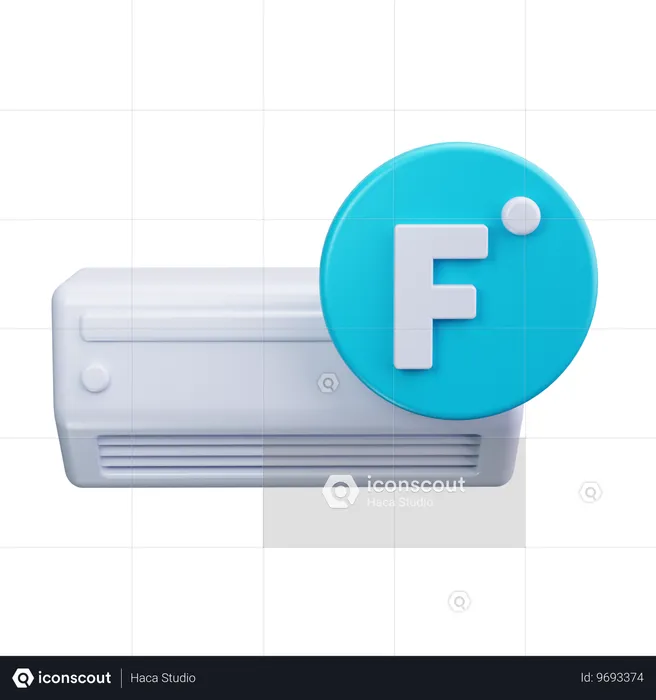 Fahrenheit Air Conditioning  3D Icon