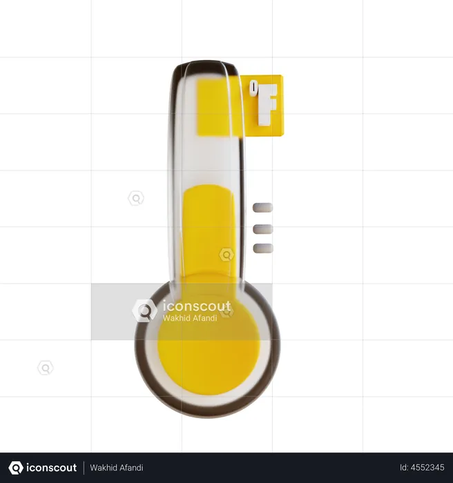 Fahrenheit Thermometer  3D Illustration