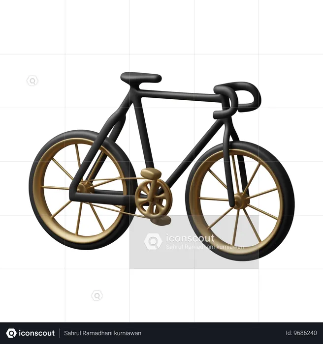 Fahrrad  3D Icon