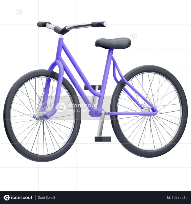 Fahrrad  3D Icon