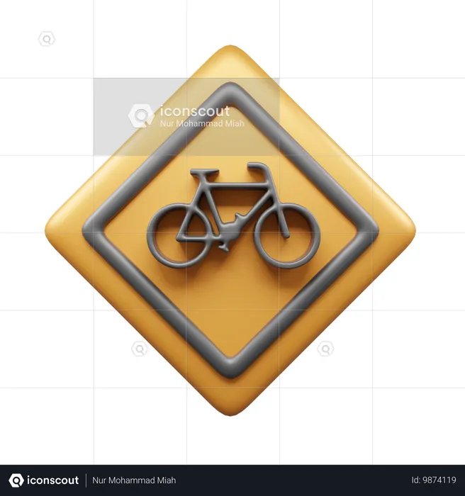 Fahrrad bord  3D Icon