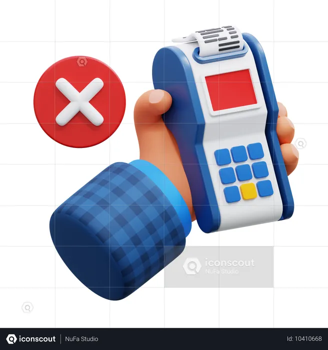 Failed Edc Payment  3D Icon