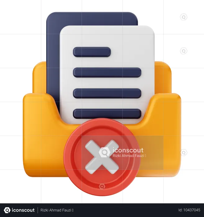 Failed Folder  3D Icon