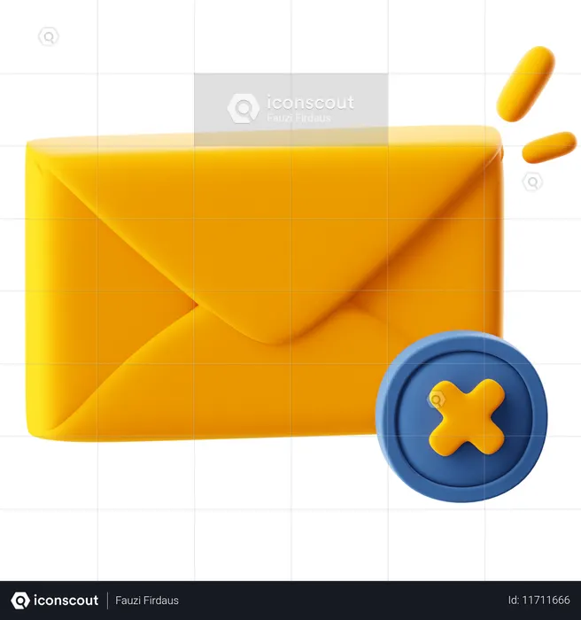 Failed Mail  3D Icon