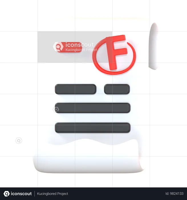 FAILED REPORT  3D Icon