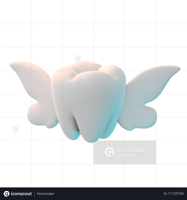 妖精の歯  3D Icon