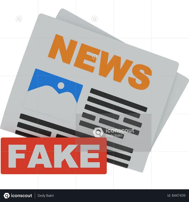 Fake News  3D Icon