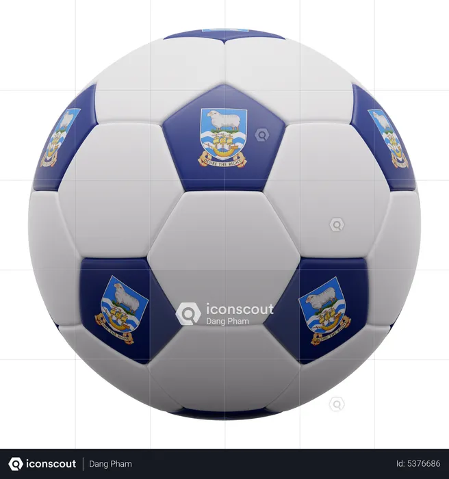 Falkland Islands Ball  3D Icon