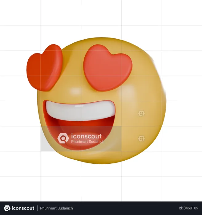 Fall In Love Emoji 3D Icon
