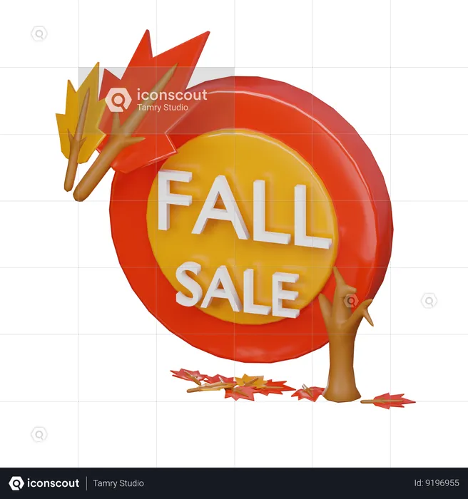 Fall Sale  3D Icon