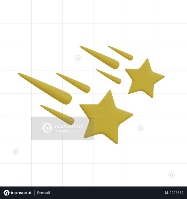 Fallen Star  3D Icon
