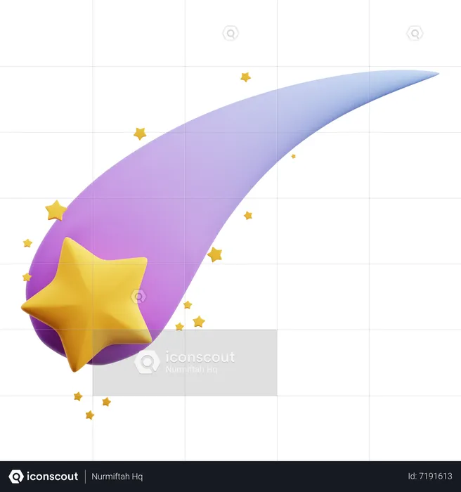 Fallen Star  3D Icon