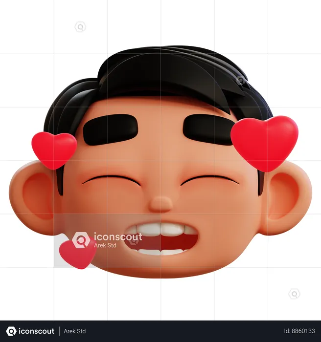 Falling In Love Emoji Emoji 3D Icon