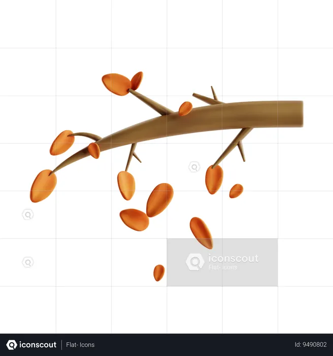 Falling Leaves  3D Icon