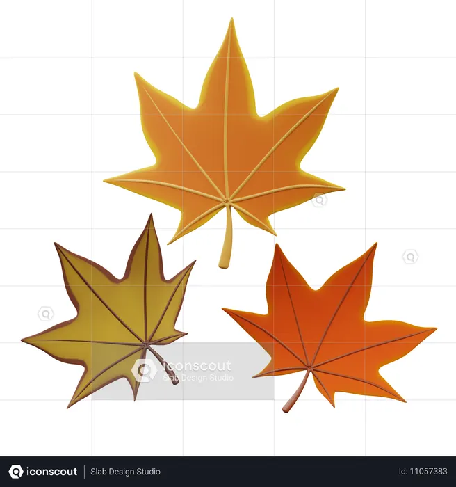 Falling Leaves  3D Icon