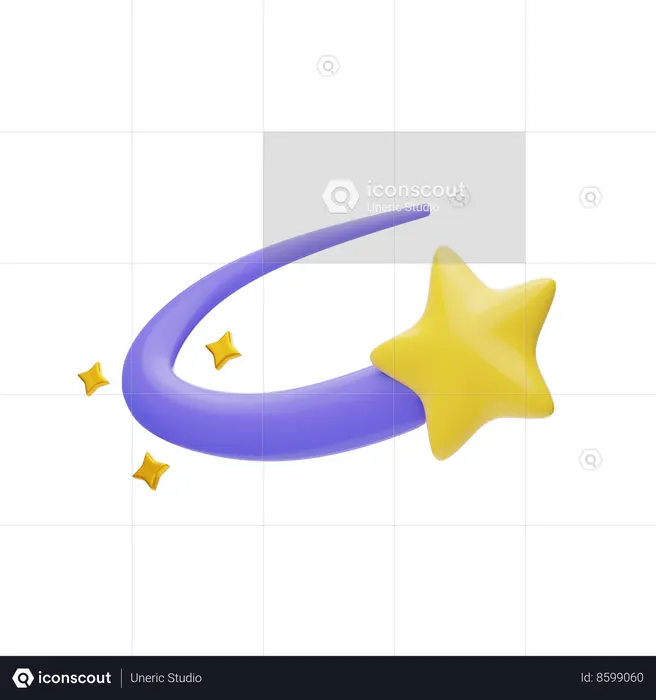 Falling Star  3D Icon
