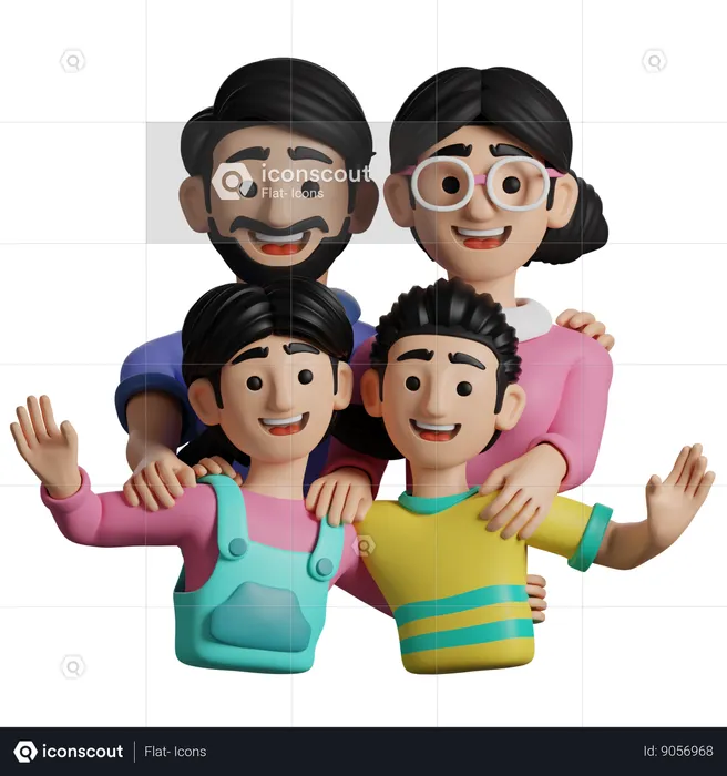 Family Love  3D Icon