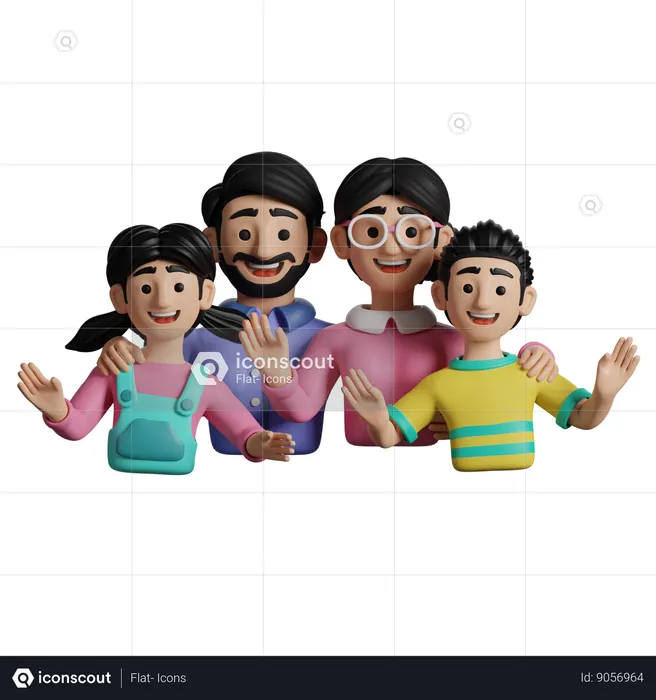 Family Love  3D Icon