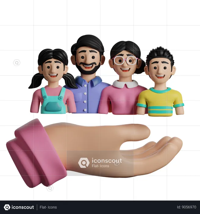 Family Support  3D Icon